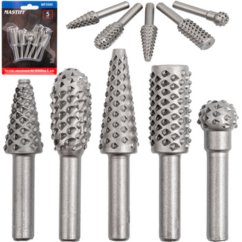 Tarniki frezy obrotowe do drewna (zestaw 5 szt.) FALON-TECH