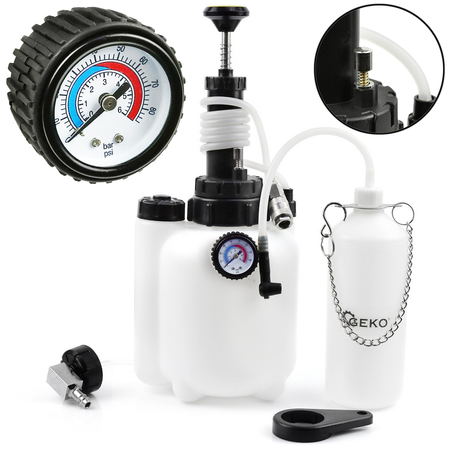 Zestaw do odpowietrzania hamulców wymiany płynu hamulcowego GEKO