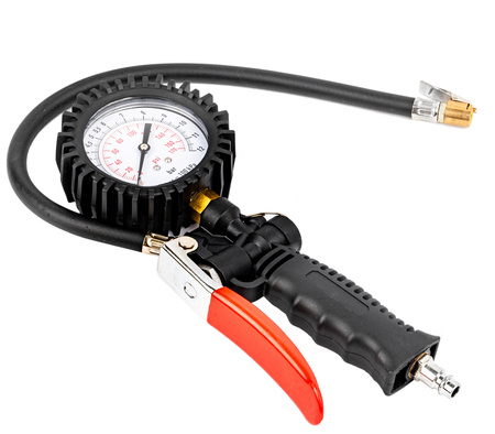 Pistolet do pompowania kół z manometrem 12 bar FALON-TECH