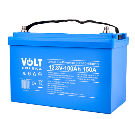 Akumulator LiFePo4 100Ah 150A 12V BMS VOLT POLSKA
