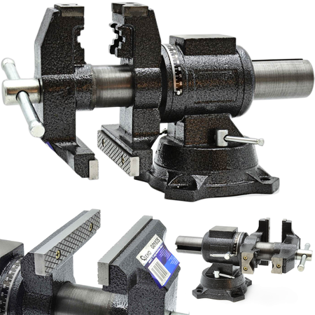 Imadło ślusarskie obrotowe hartowane 125mm 360 stopni GEKO