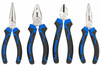 Zestaw narzędziowy kombinerki szczypce proste wygięte ucinaczki etui 4 el. FALON-TECH