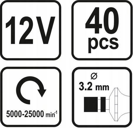 Multiszlifierka Mini Frezarka Wiertarka 40 el STHOR