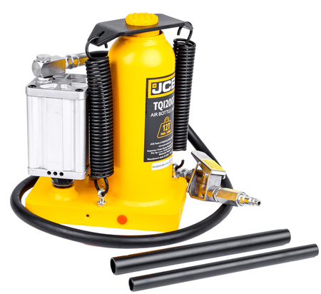 Podnośnik hydrauliczny słupkowy butelkowy pneumatyczny 2w1 samochodowy lewarek 12T JCB