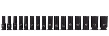 Nasadki udarowe Klucze nasadowe Zestaw 1/2" 10-32 mm 16 sztuk BJC