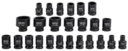 Profesjonalne klucze nasadowe zestaw 32el. 1/2" JCB