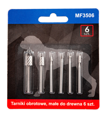 Zestaw tarniki obrotowe do drewna małe do mini szlifierki 6szt FALON-TECH