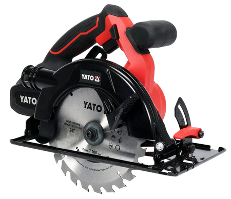 Piła pilarka tarczowa akumulatorowa 18v 3Ah 185mm bezszczotkowa YATO