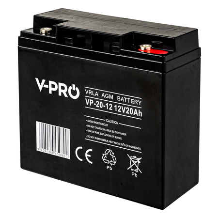 Akumulator AGM VRLA V-PRO 12V 20Ah Bezobsługowy VOLT POLSKA