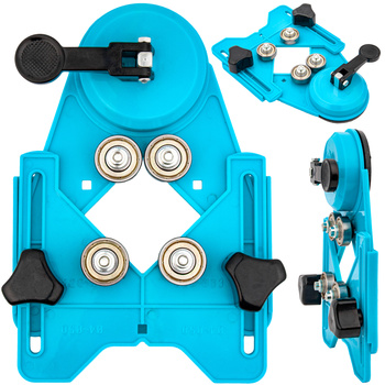 Prowadnica przyssawka przymiar szablon do otwornic wiertła glazury FALON-TECH