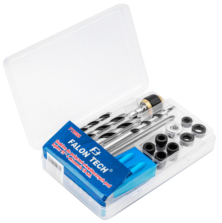 Szablon przyrząd do połączeń niewidocznych ukrytych zestaw wierteł 18el FALON-TECH