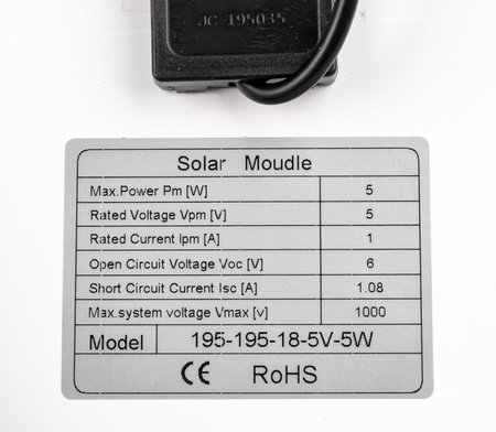 Naświetlacz Lampa LED z czujnikiem ruchu + Panel solarny 20W VOLT POLSKA