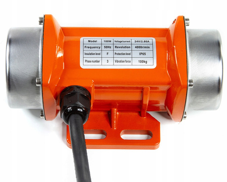Silnik wibracyjny 100w elektryczny 24v z regulatorem do platform 2950 rpm MAR-POL