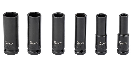 Profesjonalny zestaw nasadek udarowych 1/2" 10-21 mm GEKO