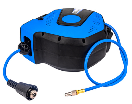 Wąż pneumatyczny do kompresora na zwijaku 14m 6,5mm GEKO