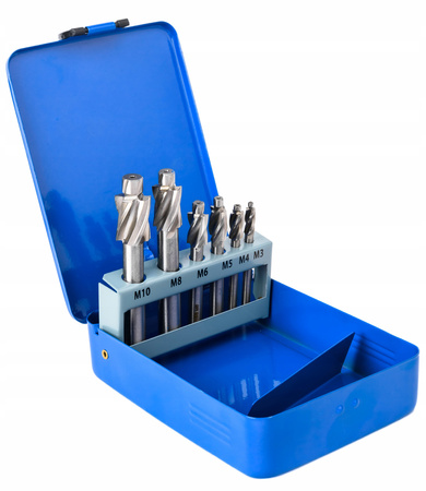 Pogłębiacze kobaltowe wiertła frezy z pilotem M3-M10 wiertło do metalu 6szt FALON-TECH