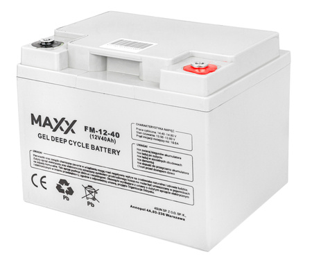 Akumulator żelowy DEEP CYCLE MAXX 40Ah 12V