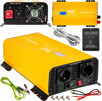 Przetwornica napięcia prądu SINUS 3000 PLUS (24V/230V 1500/3000W) VOLT POLSKA