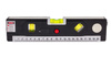 Poziomica laserowa z miarką standardową i zwijaną 150cm +LED GEKO