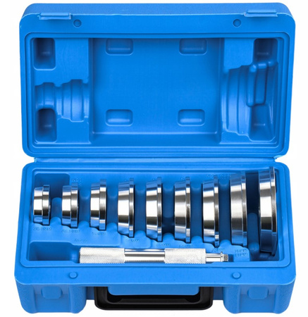 Zestaw do montażu łożysk i uszczelniaczy walizka adaptery 39,5 - 81 mm 10 elem. FALON-TECH