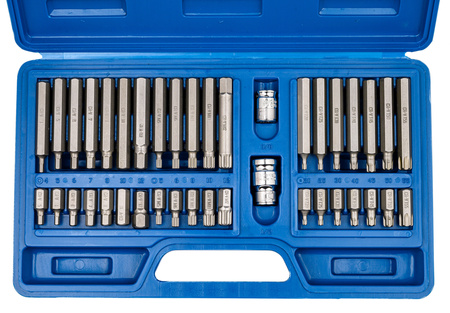 Zestaw bitów kluczy bity torx imbus hex spline walizka 40 el VOREL YATO