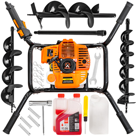 Świder spalinowy 2-osobowy wiertnica glebowa 5,2 KM MAR-POL