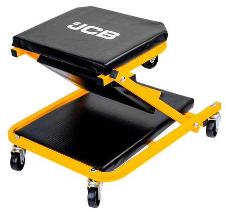 Leżanka warsztatowa składana taboret leżak 2w1 siedzisko stołek 150kg JCB