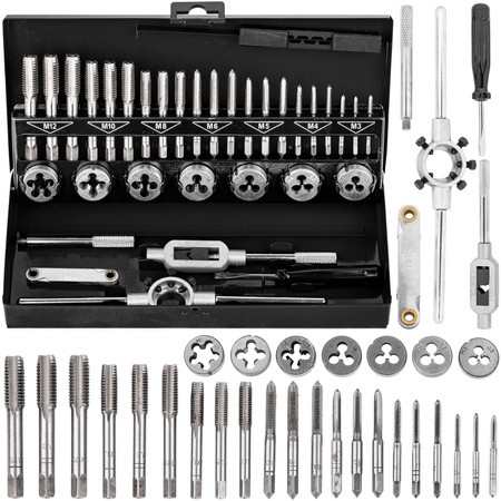 Zestaw narzynki gwintowniki kalibrowniki 32 szt M3-M12 walizka SCHEPPACH