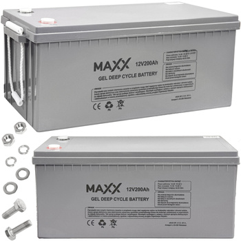 Akumulator żelowy do zasilania awaryjnego CO UPS DEEP CYCLE GEL  12V 200Ah 4SUN