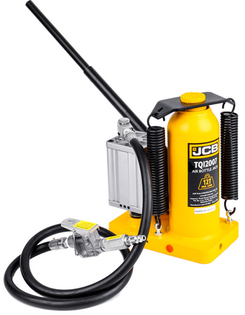 Podnośnik hydrauliczny słupkowy butelkowy pneumatyczny 2w1 samochodowy lewarek 12T JCB