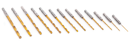 Wiertła do metalu tytanowane 1.5-6.5 mm HSS (zestaw 13szt) FALON-TECH