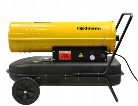 Nagrzewnica olejowa dmuchawa 40kW z termostatem HEIDMANN