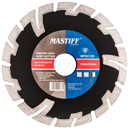 Tarcza diamentowa segmentowa do szlifierki betonu kostki kamienia 125 mm FALON-TECH