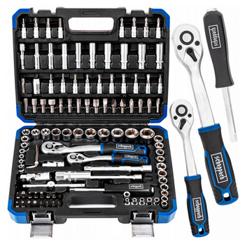 Zestaw narzędziowy warsztatowy klucze nasadowe nasadki torx Cr-V 108el SCHEPPACH