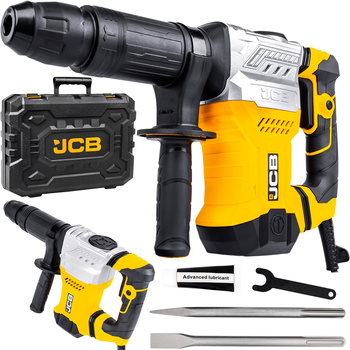 Lekki młot udarowy wyburzeniowy sds max 2 dłuta walizka 15J 1300w JCB