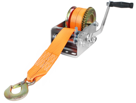 Wyciągarka wciągarka ręczna korbowa taśmowa pasowa na korbę 1125kg 2500 LBS FALON-TECH