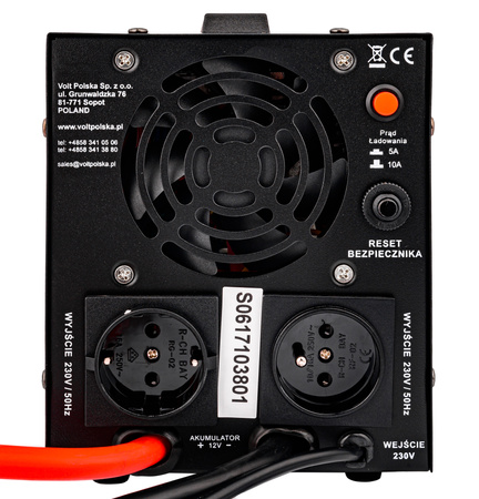 Przetwornica UPS SINUSPRO-800E 12V 500/800W BLACK Volt Polska