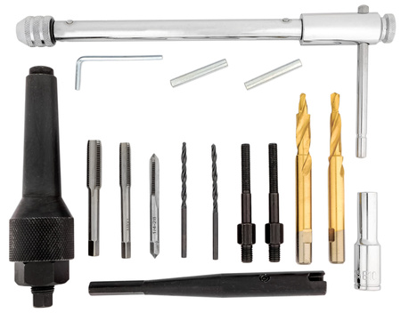 Zestaw do demontażu wyciągania wykręcania urwanych świec żarowych żarników FALON-TECH