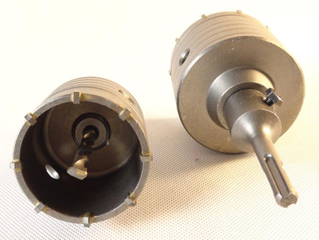 Otwornica do betonu SDS Plus 65 mm + 80 mm SILVER