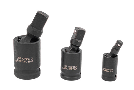 Zestaw przegubów kulistych udarowych 1/4 3/8 1/2 (3szt) FALON-TECH