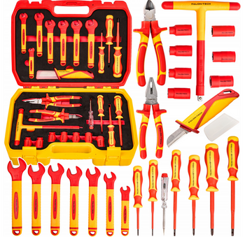 Zestaw narzędzi izolowanych izolowane 1000V 25 elem. FALON-TECH