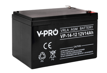 Akumulator AGM VRLA V-PRO 12V 14Ah Bezobsługowy VOLT POLSKA