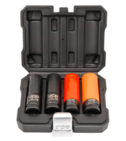 Klucz pneumatyczny udarowy do kół 1/2" BJC + nasadki do felg 17-19mm JCB