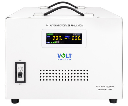 Stabilizator napięcia AVR PRO 10000 VA SERVO 3% do agregat VOLT POLSKA