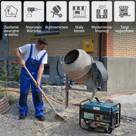 Agregat prądotwórczy generator przenośny jednofazowy benzyna KS 2900 Könner & Söhnen KS