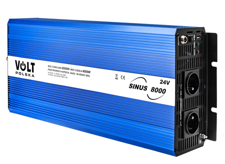 Przetwornica SINUS-4000/8000W (24V/230V) LCD ECO VOLT POLSKA