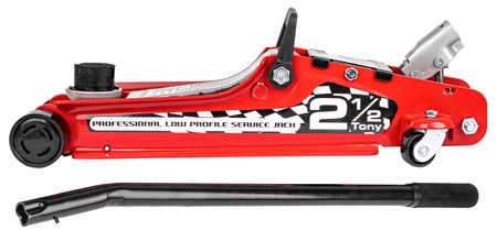 Podnośnik hydrauliczny niskoprofilowy 2,5 T niski żaba 2x guma MAR-POL