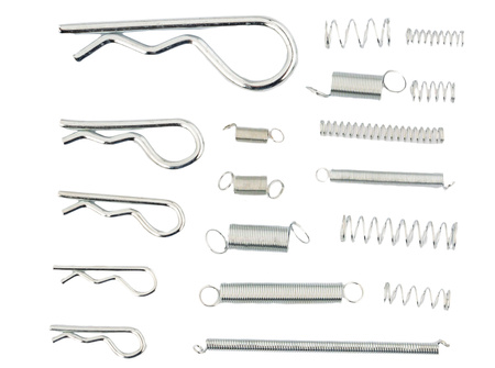 Zawleczki sprężynowe przetyczki sprężynki spinki rozginane rolnicze 175 szt FALON-TECH