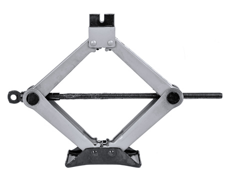 Zestaw podnośnik lewarek trapezowy klucz teleskopowy do wymiany kół + nasadki 2T FORCEKRAFT