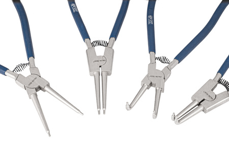 Szczypce okrągłe segera 13" 325mm zestaw 4el duże do pierścieni seegera FALON-TECH